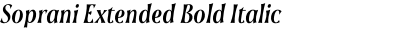Soprani Extended Bold Italic